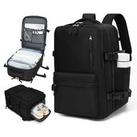 IceSelect Mochila de Viagem Expansivel Grande Masculina Feminina,Mochila Avião Notebook Bolsa de Sapato,Executiva,Antifurto,Reforçada,USB,Impermeável,Escolar,Faculdade,Trabalho,Presente - imagem 2