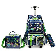 Mochila Infantil com Rodinhas e Kit Escolar - imagem 1