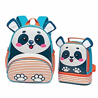 Mochila Infantil Panda com Lancheira Dupla – Prática e Resistente! - imagem 1
