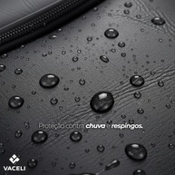 Mochila Couro Reforçada Executiva Grande Mochila para Notebook Trabalho Viagem Escola com Cabo de Aço Impermeável - imagem 3