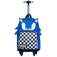 Mochila Sonic Azul com Rodinhas: Aventura e Conforto! - imagem 1