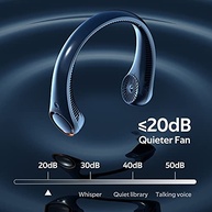 Ventilador de Pescoço Portátil Silencioso com Resfriamento 360° - Modelo com Viva-Voz e Design Ergonômico - imagem 5