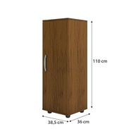 Armário Multiuso 1 Porta com Prateleiras Ajustáveis - Modelo Viena em Freijó - imagem 4