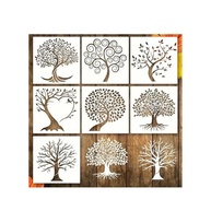 7 Modelos Reutilizáveis Árvore da Vida – DIY Ecológico para Decoração de Parede - imagem 2