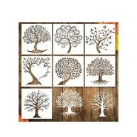 7 Modelos Reutilizáveis Árvore da Vida – DIY Ecológico para Decoração de Parede - imagem 1