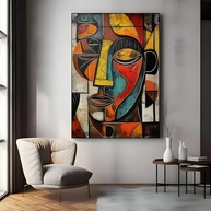 Arte Abstrata Africana em Tela - Decoração Moderna para Paredes Grandes (30,5 x 45,7 cm) - imagem 5
