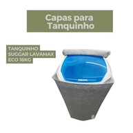 Capa Impermeável Flex para Tanquinho Suggar Lavamax Eco 16kg - Proteção Cinza Moderna - imagem 3