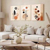 Kit 3 Quadros Decorativos Arte Moderna - Estilo Luxo e Boho para Sala e Casa - imagem 5