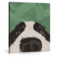 Arte de Parede Border Collie Green - Decoração Moderna com Estilo Canino - imagem 2