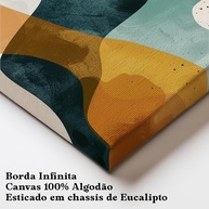 Kit 3 Quadros Decorativos Canvas 50x70 cm | Arte Abstrata Moderna para Sala, Quarto e Corredor - imagem 4