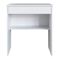 Escrivaninha Compacta com Gaveta para Estudo e Trabalho | Mesa Moderna Branca para Quarto ou Escritório - imagem 5