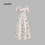 Vestido Lovito com Babados e Gravata Frontal - Elegância Moderna - imagem 2