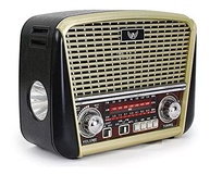 Rádio Retrô Bluetooth Vermelho Xadrez: Estilo Vintage com Tecnologia Moderna - imagem 4