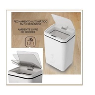 Lixeira Automática Inteligente com Sensor Branca 15L - Moderna, Higiênica e Prática - imagem 2