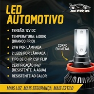 Kit Super LED H1 + T10 6000K: Iluminação Potente e Moderna para Seu Veículo - imagem 3