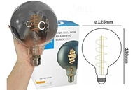 Lâmpada LED G125 Filamento Black 5W Brilia: Iluminação Vintage com Tecnologia Moderna - imagem 3