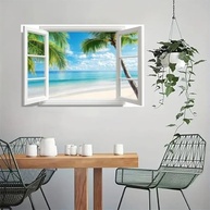 Arte de Parede Vintage Oceano 30x45cm - Tela Rústica para Decoração Moderna - imagem 5