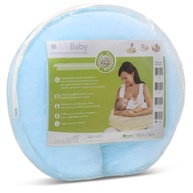 Almofada de Amamentação MYBABY Azul - Conforto e Suporte para Mães Modernas - imagem 1