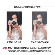 Espelho Oval com Moldura Preta 100x30cm - Decore com Estilo e Modernidade - imagem 4