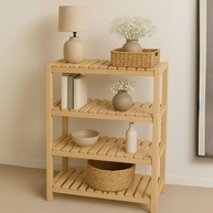 Estante de Madeira Maciça 100x70 com 4 Prateleiras - Design Moderno e Resistente - imagem 1