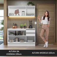 Cozinha Compacta Madesa Smart 120 cm com Balcão – Design Moderno e Funcionalidade - imagem 5
