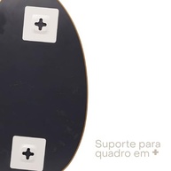 Espelho Orgânico com Borda Dourada 21x35cm - Design Moderno e Sofisticado - imagem 5