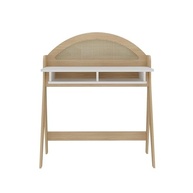Escrivaninha com Nichos Impressão Palha 3D em MDF - Design Moderno e Funcional para Home Office - imagem 5