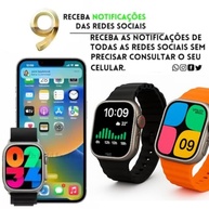 Smartwatch U9 Ultra Moderno 49MM: Conectividade e Estilo para Você + 4 Pulseiras Extras! - imagem 3