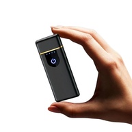 Isqueiro Elétrico USB Recarregável Slim Preto - Ignição a Arco, LED e Design Moderno - imagem 3