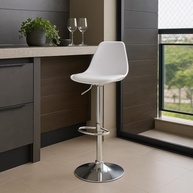 Banqueta Alta Giratória com Encosto e Regulagem de Altura Conthey - Design Moderno e Conforto Premium - imagem 3
