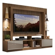 Rack Estante TV 65" com LED Berlim Multimóveis – Moderno Painel Madeira/Laca Fumê - imagem 2