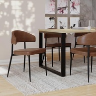 Conjunto com 4 Cadeiras Bless Fixas em Courino - Design Moderno e Resistente - imagem 3