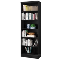 Estante Livreiro com Prateleiras Linus Preto - Design Moderno e Resistente - imagem 1