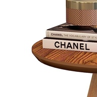 Mesa de Apoio Redonda Classic com Pés Palito em Madeira Freijó - Design Moderno e Versátil - imagem 4