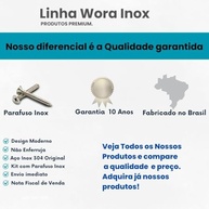 Porta Toalha de Banheiro 50cm em Inox 304 - Design Moderno e Durável - imagem 4