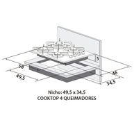 Cooktop Philco Chef Bisote: 4 Bocas e Design Moderno - imagem 2
