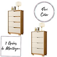 Cômoda Quarto Sole: 4 Gavetas e Design Moderno - imagem 2