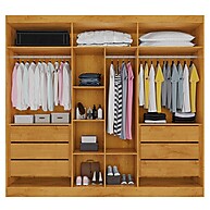 Guarda-Roupa Casal Oslo 6P+6G: Espelho, MDF e Design Moderno - imagem 2
