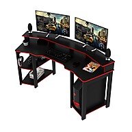Mesa Gamer ME4167 Preto/Vermelho: Alta Performance e Design Moderno - imagem 2