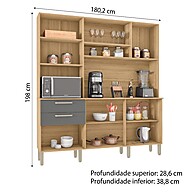 Cozinha Ferrara: 6 Portas e Design Moderno - imagem 2