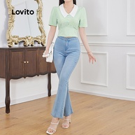 Blusa Lovito Colorblock: Estilo Casual e Moderno - imagem 2