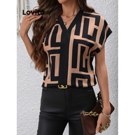 Blusa Lovito Geométrica: Estilo Casual e Moderno - imagem 2