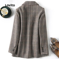 Blazer Gingham Lovito: Estilo Casual e Moderno - imagem 2