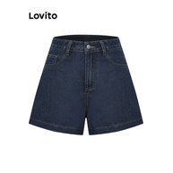 Shorts Jeans Feminino Lovito: Casual e Moderno - imagem 2