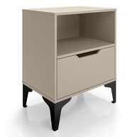 Mesa de Cabeceira com Gaveta Telescópica e Design Industrial Moderno - LH Móveis - imagem 1