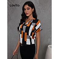 Blusa Lovito com Padrão Geométrico: Estilo Elegante e Moderno - imagem 2