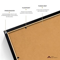 Moldura 60x84 com Proteção em Acetato para Quadros e Posters - Design Moderno e Durável - imagem 5