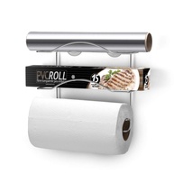 Cook Home Organizador 3 Rolos 24cm Cromado Arthi - Design Moderno e Praticidade na Cozinha - imagem 1
