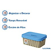 Cesto com Tampa para Menino 4,5L – Prático e Moderno - imagem 2