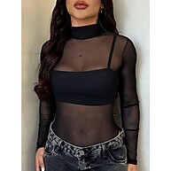 Body Tule Transparente: O Toque Sexy e Moderno - imagem 1